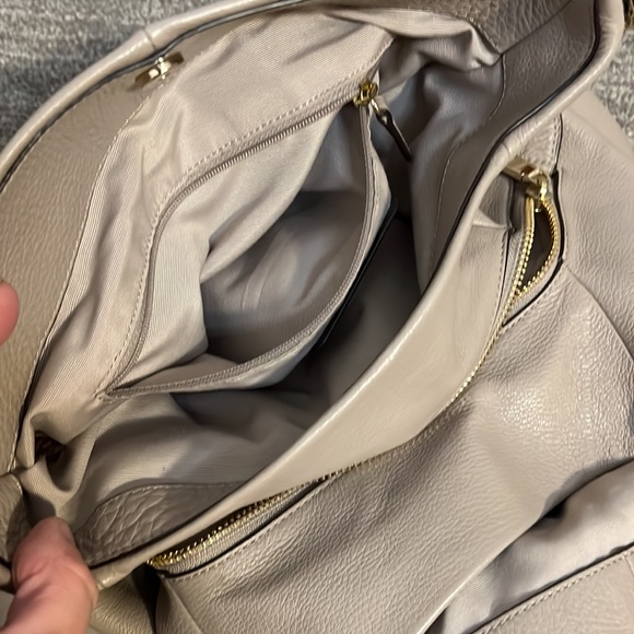 Coach Phoebe Hobo Purse / Gold Hardware / Gray F35723 / Pebbled Leather - Picture 9 of 14